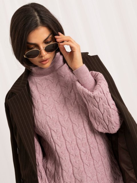 Sweter-AT-SW-2348.07-jasny fioletowy
