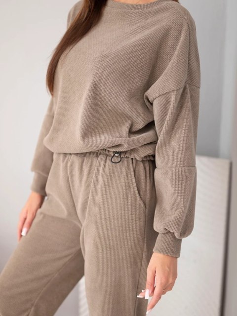 Komplet damski fango bluza i spodnie