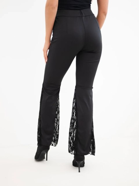 Czarne legginsy damskie dopasowany fason