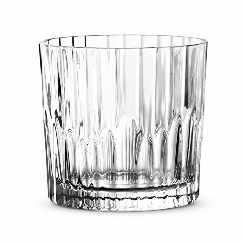 Zestaw 6 szt szklanek ryflowanych do kawy, whisky, grube szkło 300ml SZK225ZESTAW6