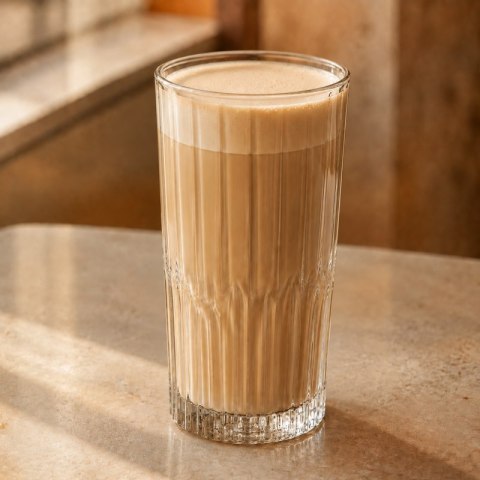 Zestaw 6 szt szklanek ryflowanych do latte, drinków, wysoka, 320ml SZK223ZESTAW6
