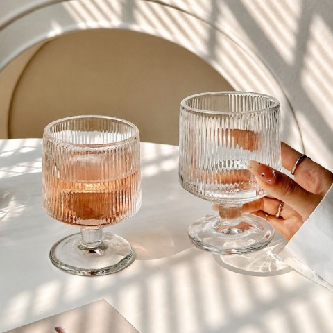 Ryflowane szklanki do drinków i koktajli