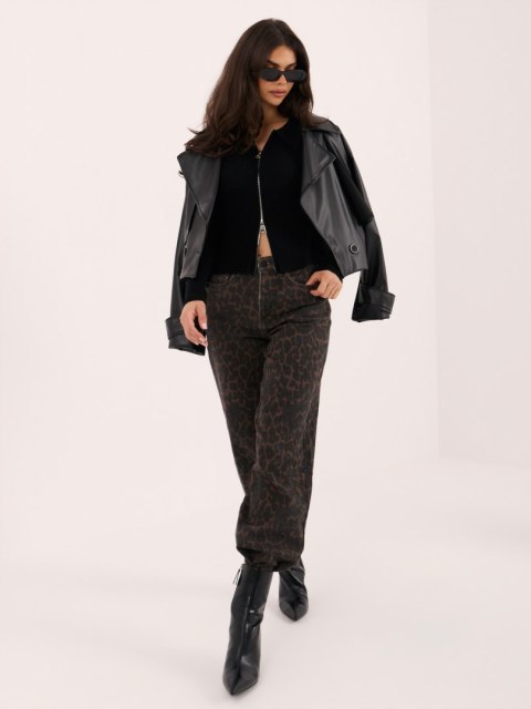Czarny kardigan ITALY MODA – modna stylizacja casualowa