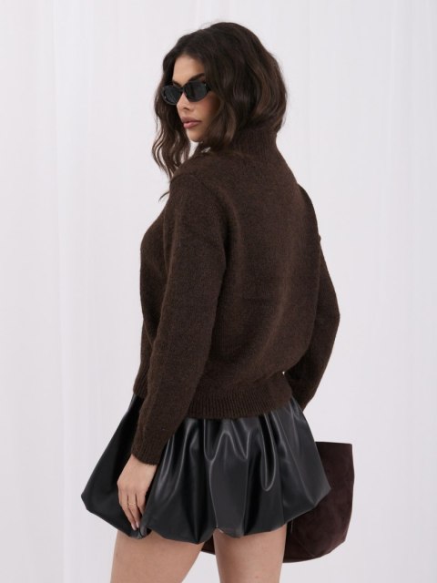 Sweter-IR-SW-K17003.99-ciemny brązowy