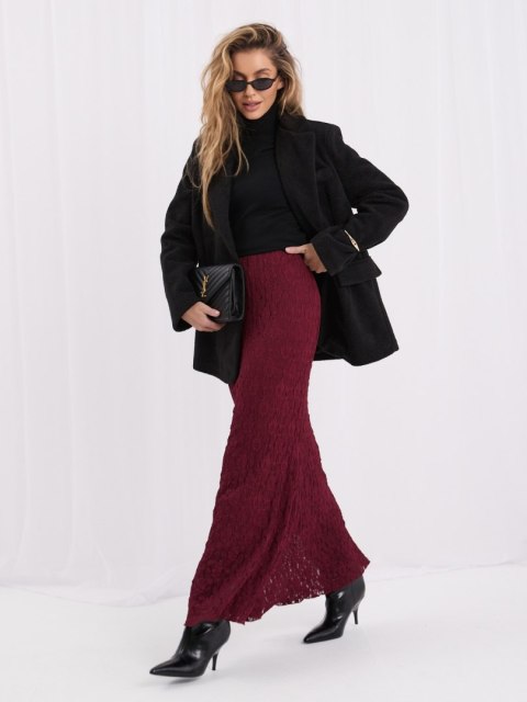 Koronkowa spódnica ITALY MODA w kolorze bordowym, rozmiar one size